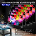 Miniatyrbild 4 av 7: Lollanda 1080P Full HD WiFi-projektor – 4K-stöd, Bluetooth, kompatibel med flera enheter, för hem och utomhusbio