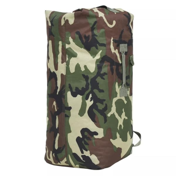 vidaXL Armeijatyylinen reppu 85 l maastoväri
