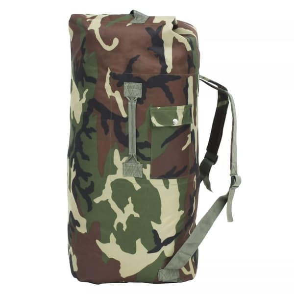 vidaXL Armeijatyylinen reppu 85 l maastoväri