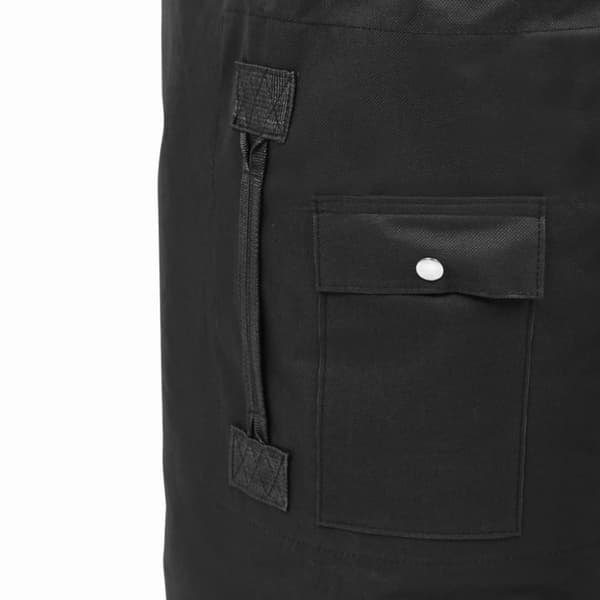vidaXL duffeltaske i militærstil 85 l sort