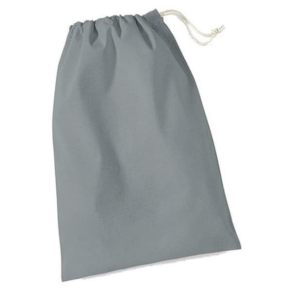 Westford Mill Cotton Stuff Bag Pure Grey XS