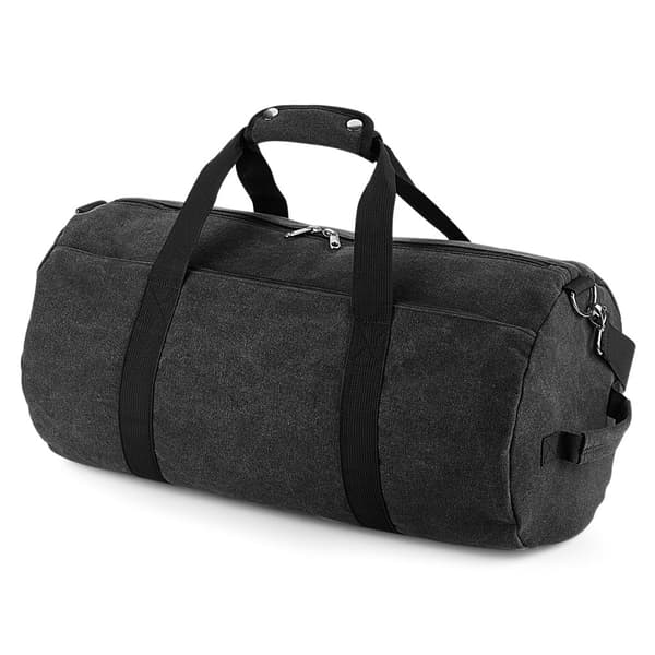 Bagbase Vintage Canvas fat väska Vintage Black One Size