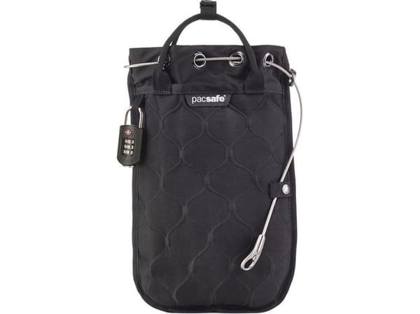 Pacsafe Travelsafe, Musta, Polyesteri, TSA-yhdistelmäluko, 3 L, 22,5 cm, 1,5 cm