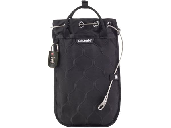 Pacsafe Travelsafe, Musta, Polyesteri, TSA-yhdistelmäluko, 3 L, 22,5 cm, 1,5 cm