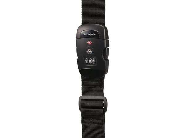 Samsonite G.T. Luggage Strap, Sort, 1820 mm, 50 mm, Plast, Kombinasjonslås, Nøkkellås, 1 stykker