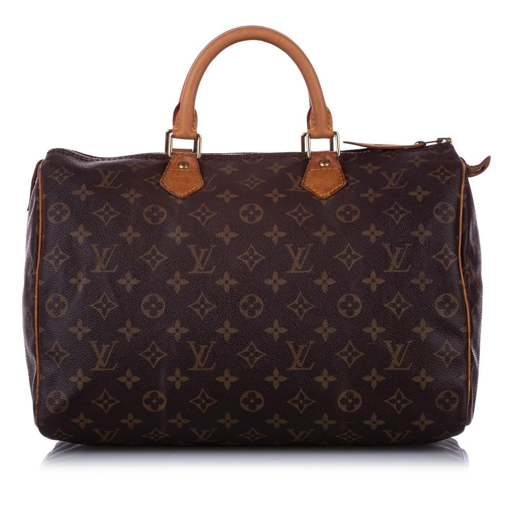Louis Vuitton Monogram Speedy 35 Brown