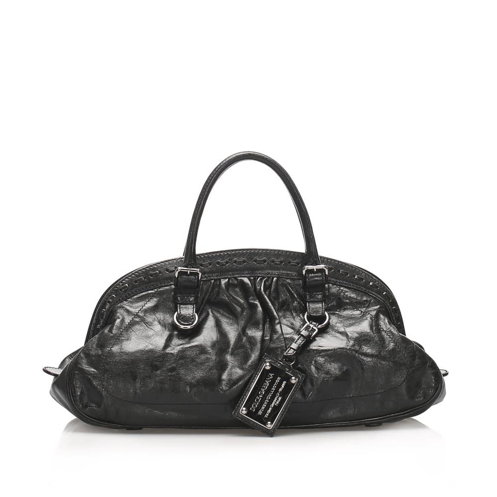 Dolce&Gabbana Leather Travel Bag Black