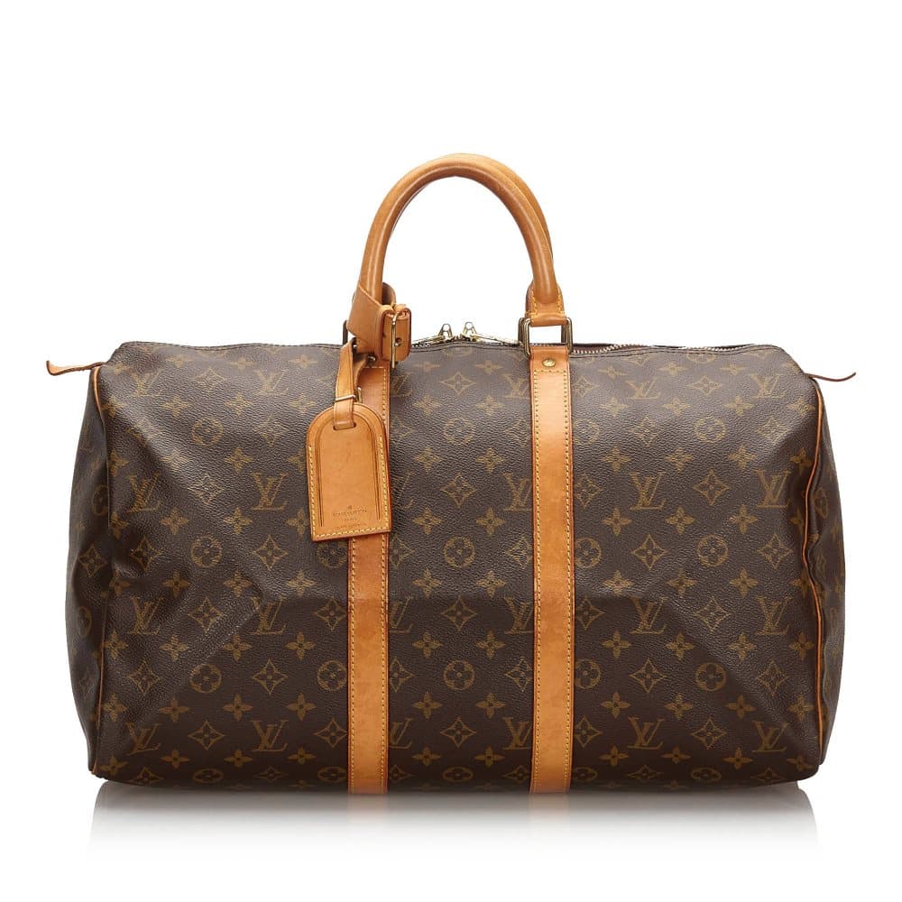 Pre-owned Louis Vuitton Monogram Keepall 45 Brown