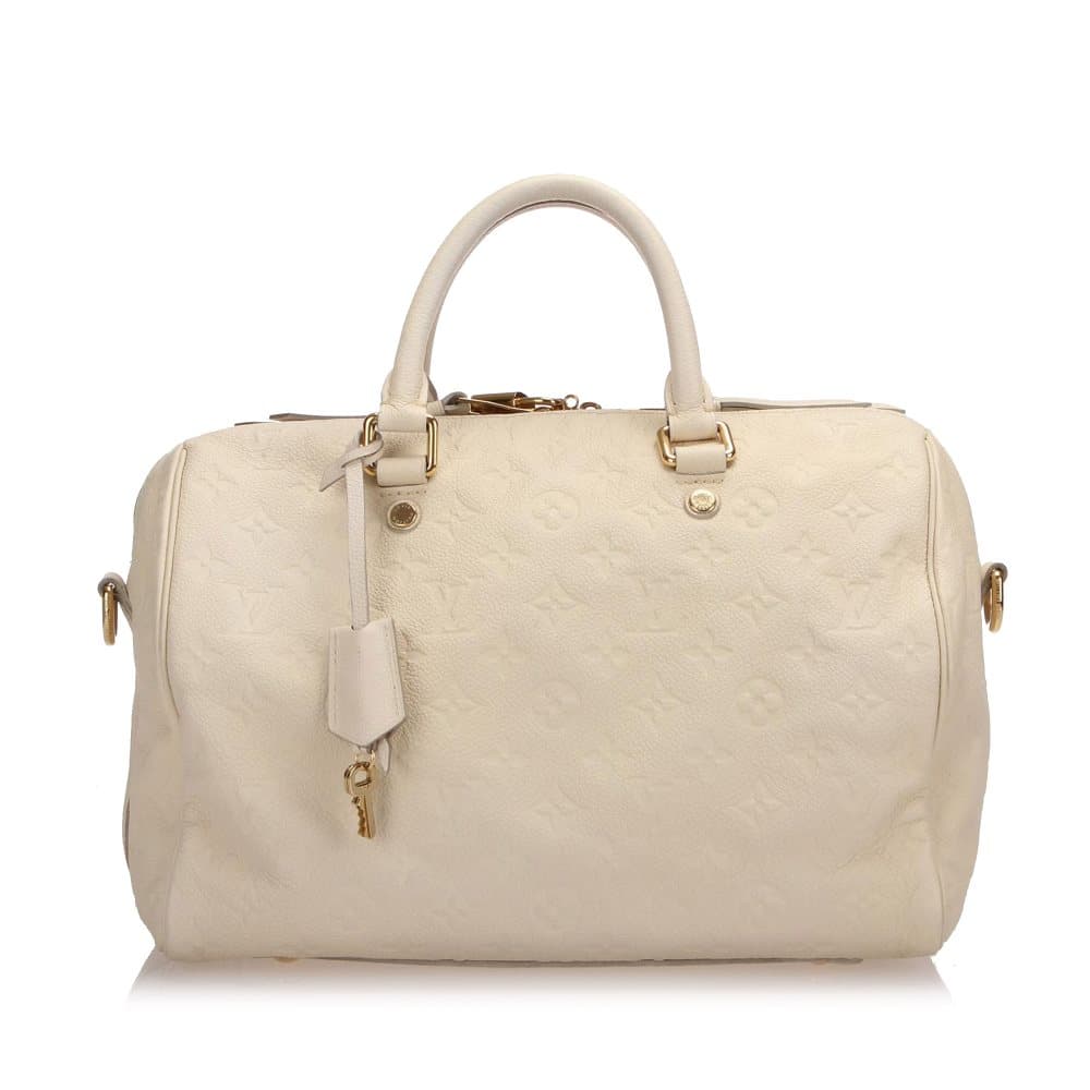 Louis Vuitton Monogram Empreinte Speedy 30 White