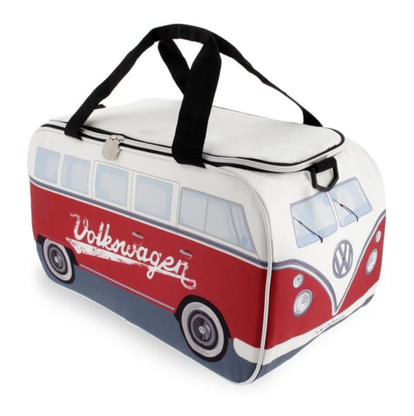 BRISA VW Collection - Volkswagen Bus T1 Camper Van Transporter Køletaske 25 l (White/Red)