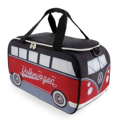 BRISA VW Collection - Volkswagen Bus T1 Camper Van Transporter Kylmälaukku 25 l (Red/Black)