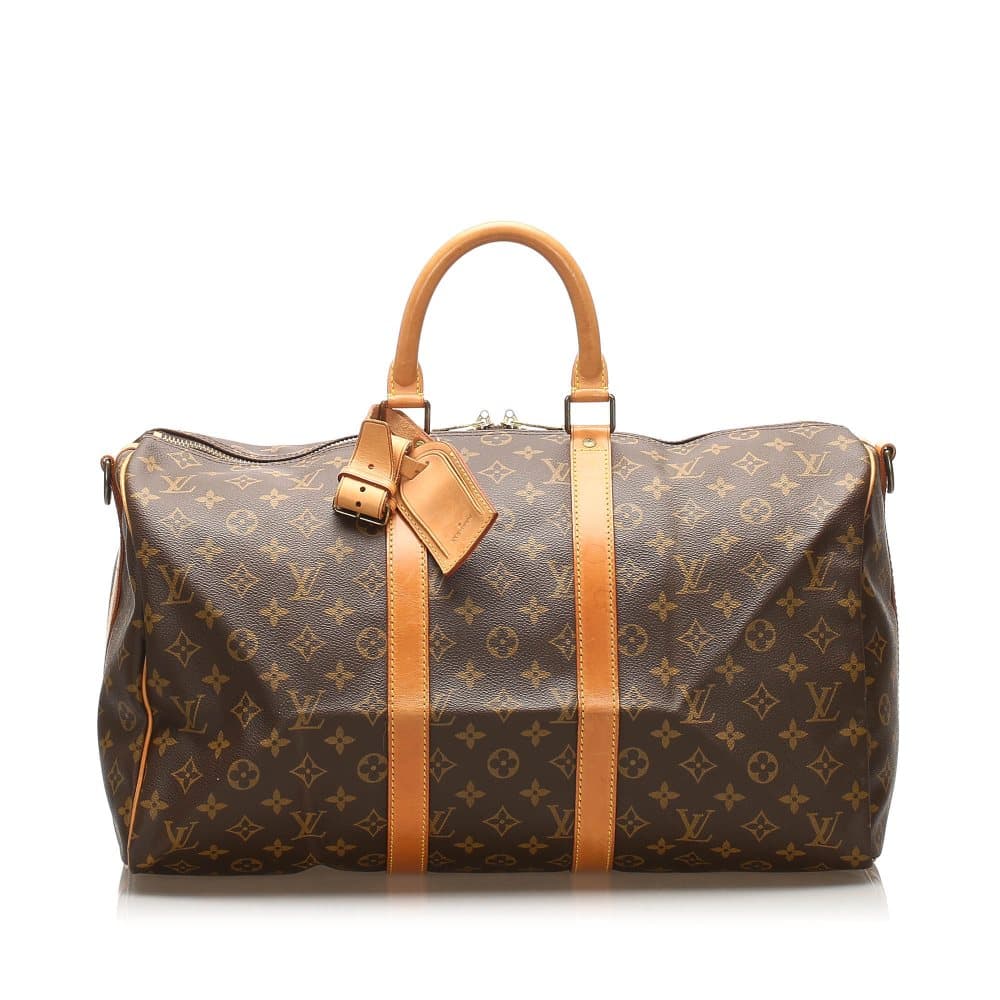 Louis Vuitton Monogram Keepall Bandouliere 45 Brown