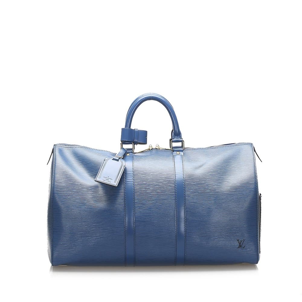 Louis Vuitton Epi Keepall 45 Blue
