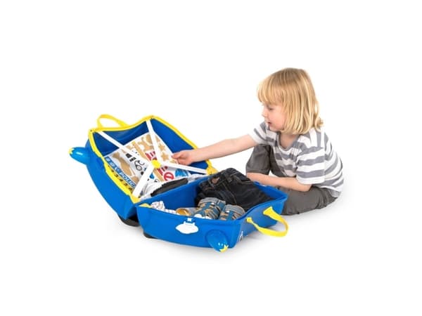 Trunki 1568282932, Matkalaukku, Musta, Sininen, Valkoinen, Keltainen, Muovi, 4 renkaita, CE, 18 L