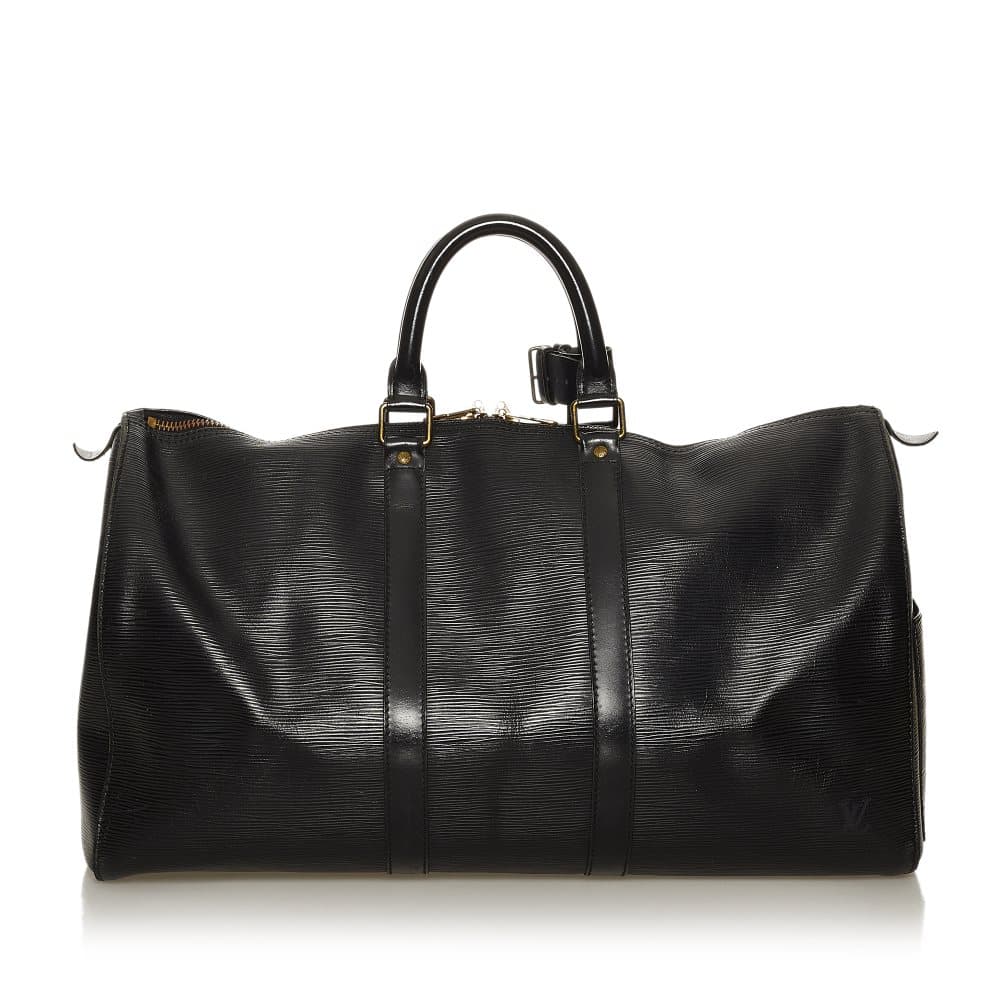 Pre-owned Louis Vuitton Epi Keepall 45 Black