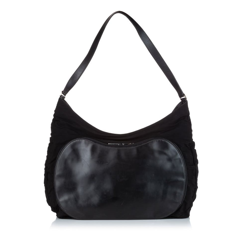 Pre-owned Gucci Nylon Travel Bag Black