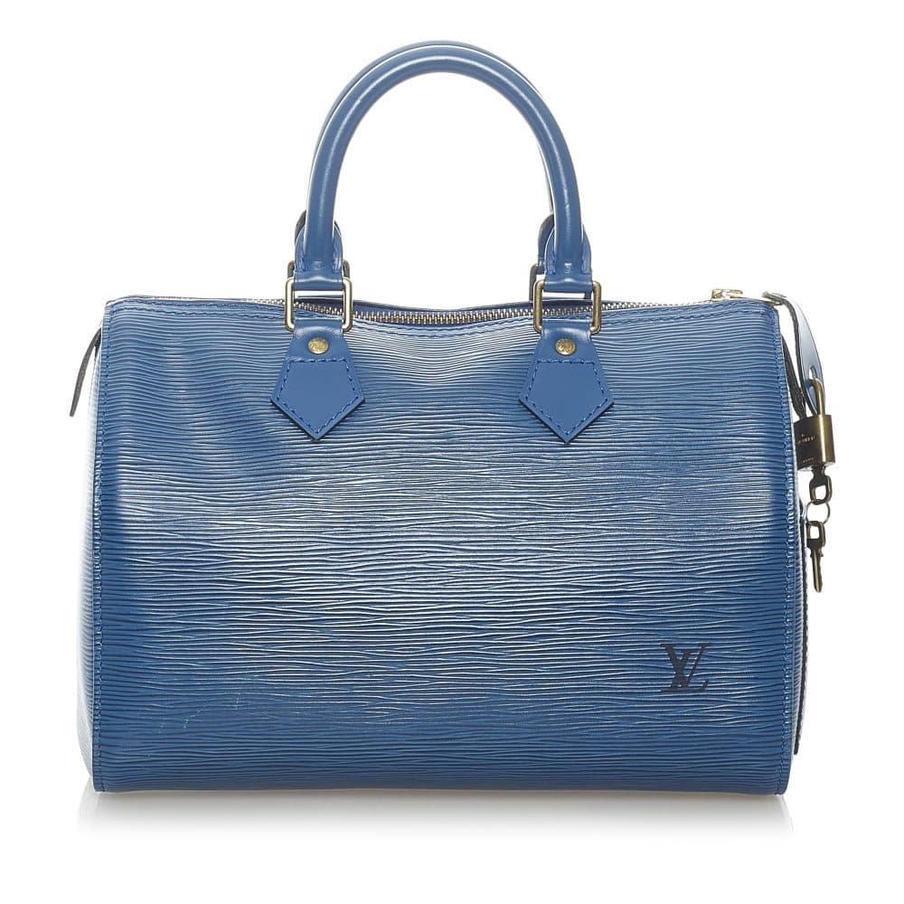 Pre-owned Louis Vuitton Epi Speedy 25 Blue