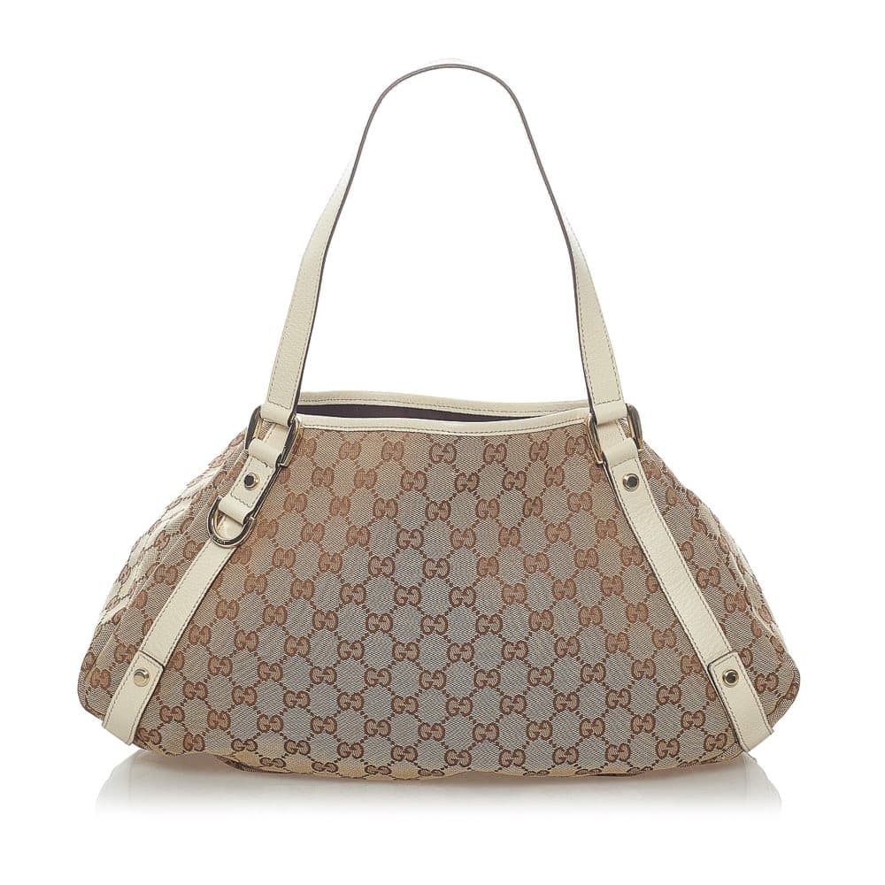 Pre-owned Gucci GG Canvas Pelham Tote Bag Brown