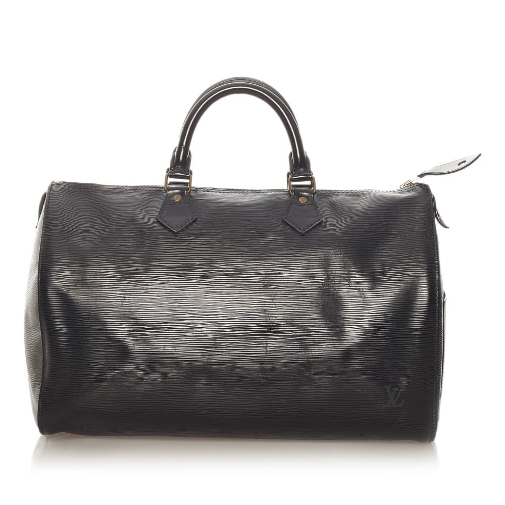 Pre-owned Louis Vuitton Epi Speedy 35 Black