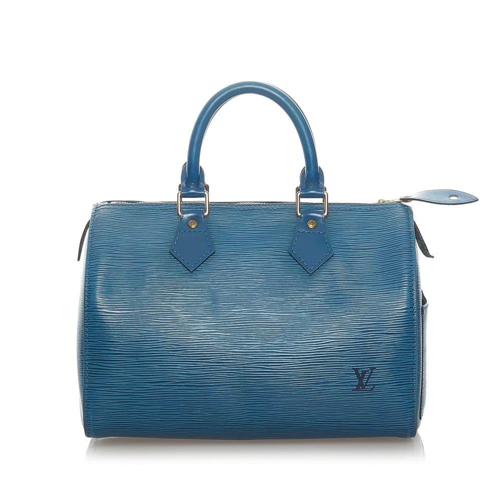 Pre-owned Louis Vuitton Epi Speedy 25 Blue