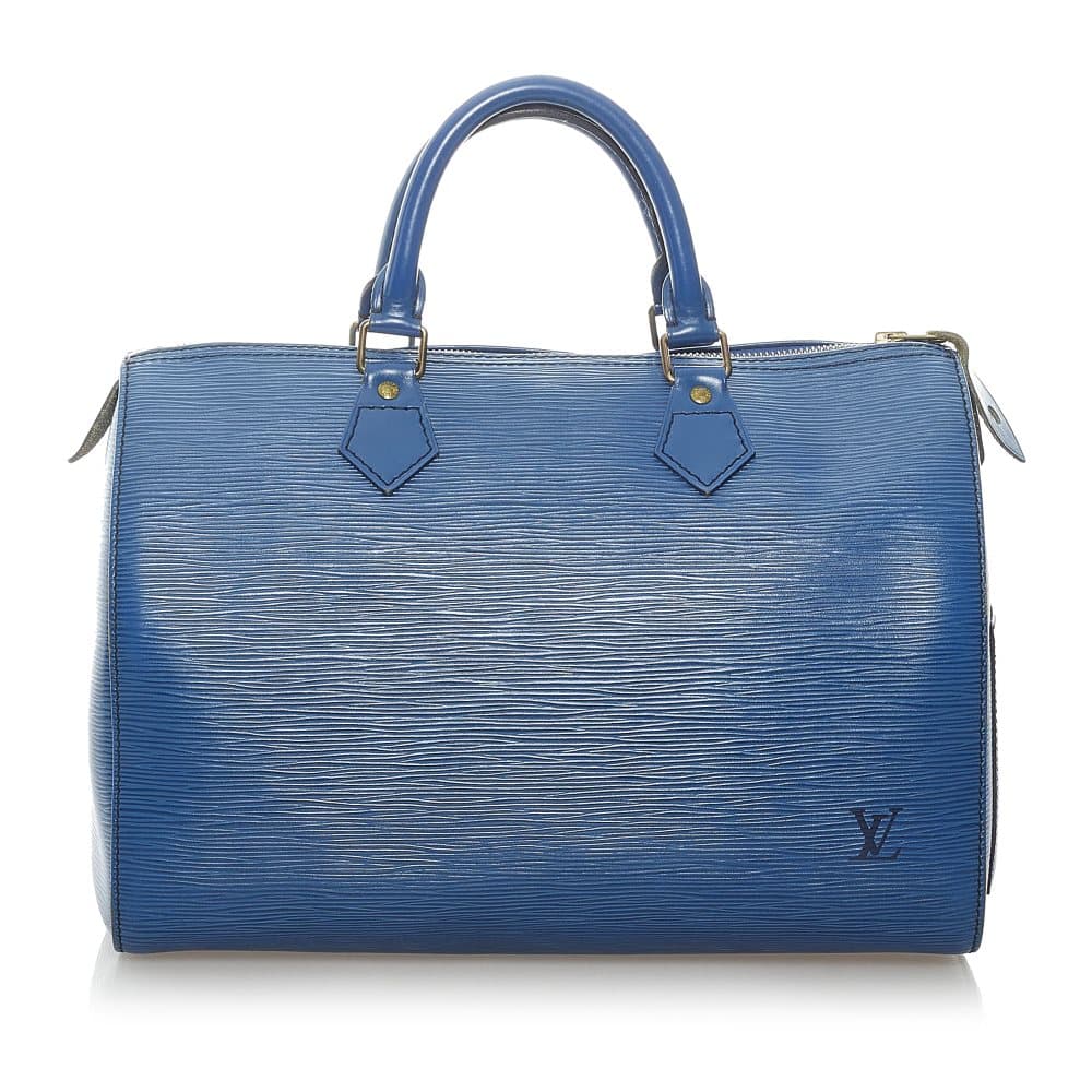 Pre-owned Louis Vuitton Epi Speedy 30 Blue