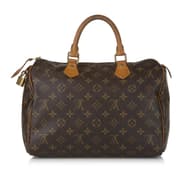 Pre-owned Louis Vuitton Monogram Speedy 30 Brown