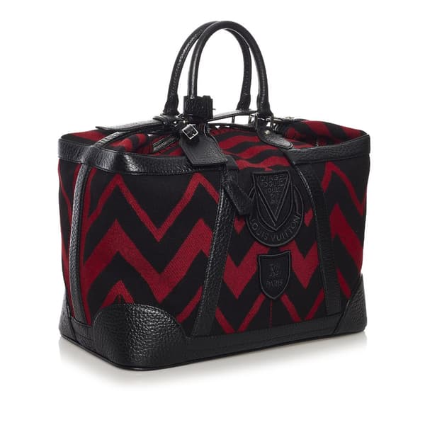 Pre-owned Louis Vuitton Grimaud Vail Blanket Red