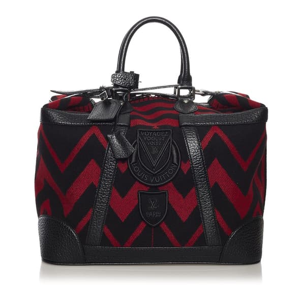 Pre-owned Louis Vuitton Grimaud Vail Blanket Red