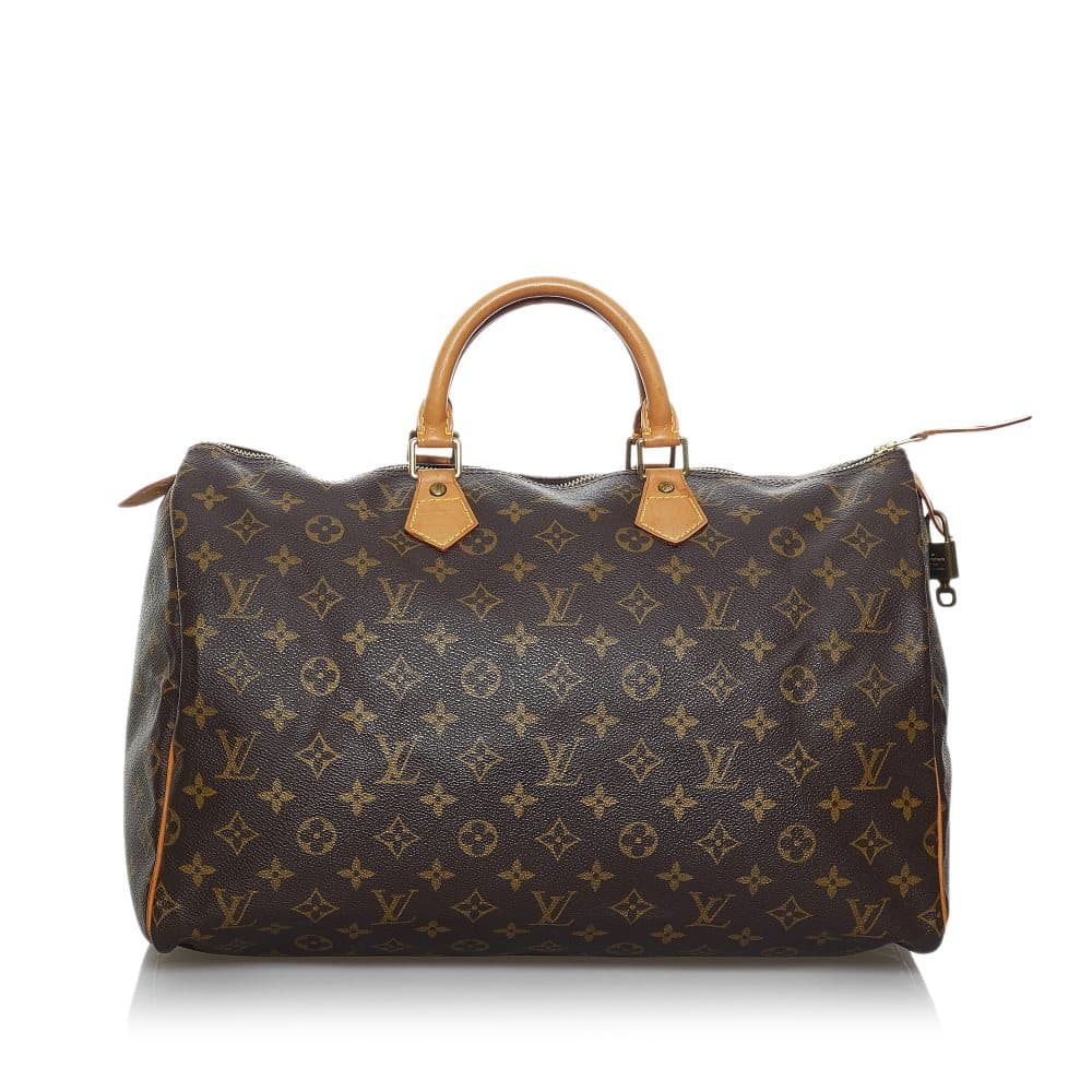 Pre-owned Louis Vuitton Monogram Speedy 40 Brown