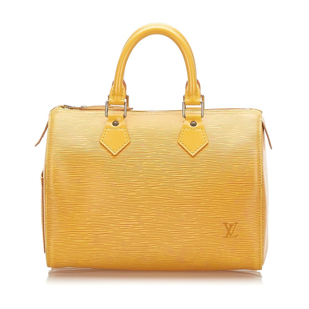 Pre-owned Louis Vuitton Epi Speedy 25 Yellow