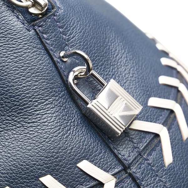 Pre-owned Hermès Baseball Bolide Bag Blue
