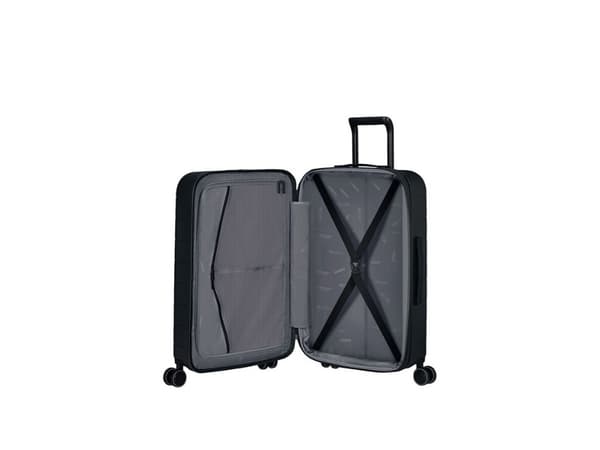 American Tourister Novastream Spinner, Reisebæreveske, Hard overflate, Sort, Dark Slate, Medium, Polykarbonat (PC)