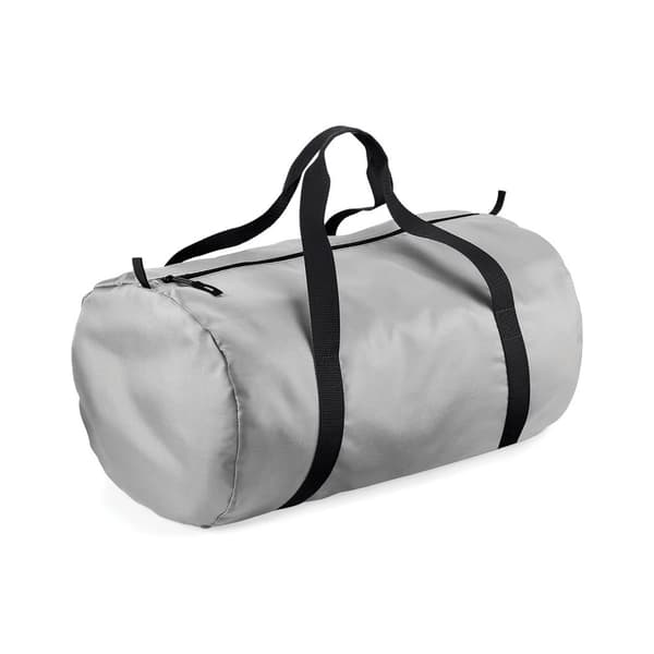 Bagbase Packaway Duffle Bag Silver/Black One Size