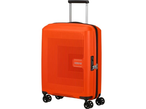 American Tourister AeroStep, Vagn, Hårt skal, Orange, 4 hjul, Spinner-hjul, 360°