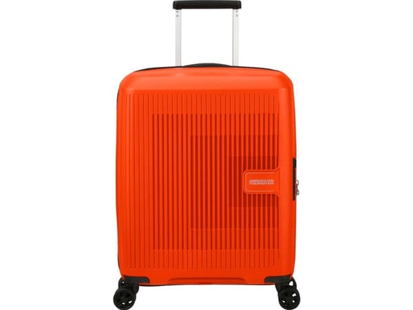 American Tourister AeroStep, Vagn, Hårt skal, Orange, 4 hjul, Spinner-hjul, 360°