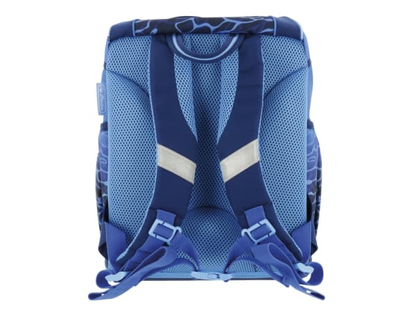 Herlitz UltraLight Plus Blue Shark, Pennal, Pencil pouch, Skolesekk, Sportsbag, Gutt, Barneskole, Ryggsekk, 16 l, Forlomme, Sidelomme