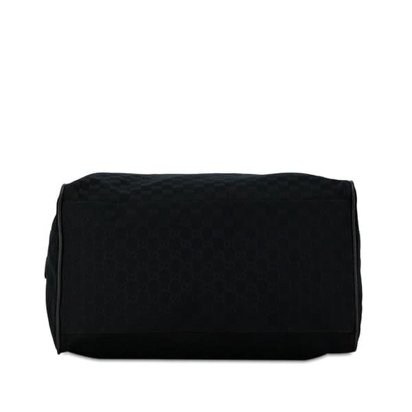 Pre-owned Gucci GG Canvas Web Travel Bag Black