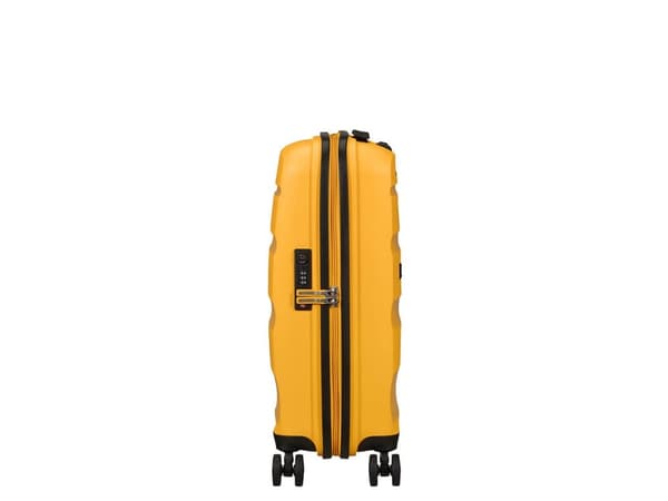 American Tourister Spinner, Tralle, Hard overflate, Gult, Kabin, Polypropylen (PP), 4 hjul