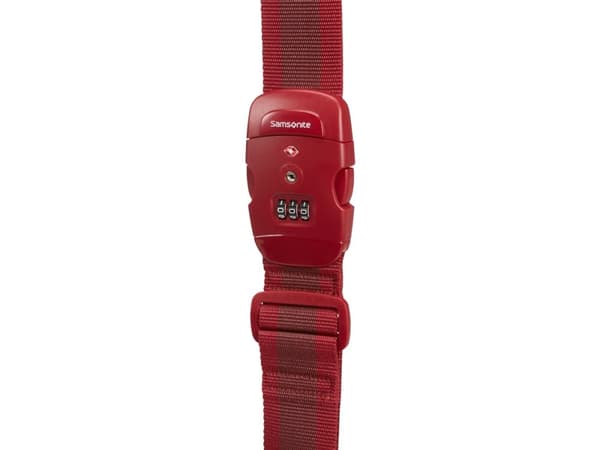 Samsonite G.T. Luggage Strap, Rød, 1820 mm, 50 mm, Plast, Kombinasjonslås, Nøkkellås, 1 stykker