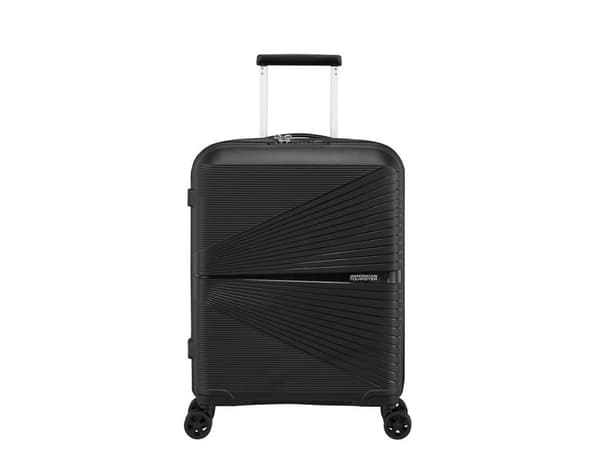 American Tourister AIRCONIC, Spinner, Svart, Kabin, Polypropylen (PP), 4 hjul, Spinnehjul