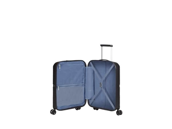 American Tourister AIRCONIC, Spinner, Svart, Kabin, Polypropylen (PP), 4 hjul, Spinnehjul