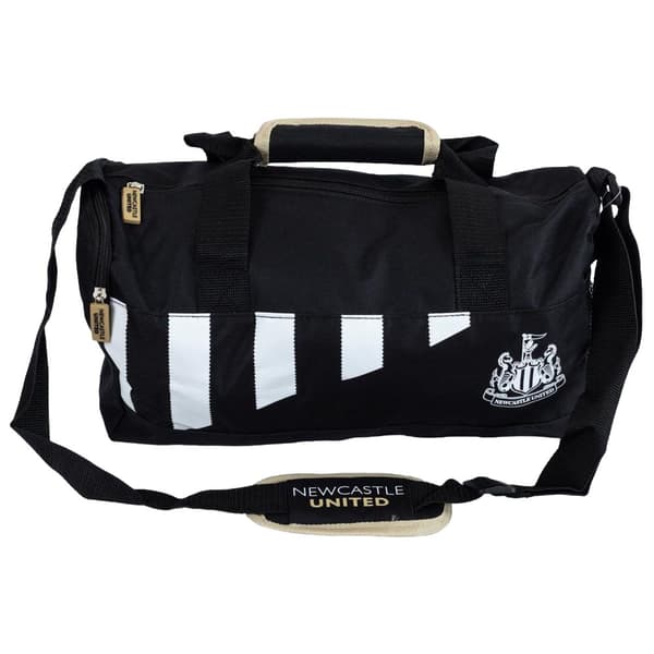 Newcastle United FC Stripe Duffle Bag Black/White One Size