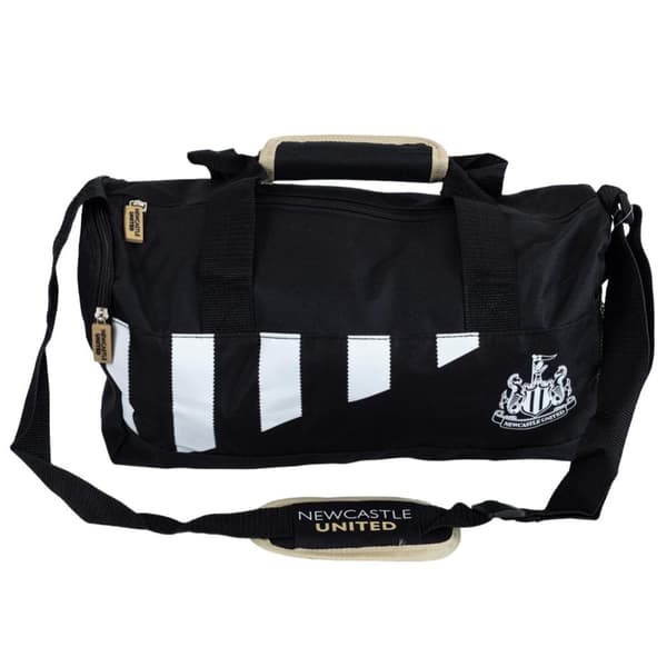 Newcastle United FC Stripe Duffle Bag Black/White One Size