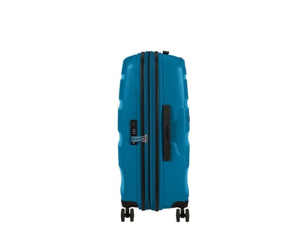 American Tourister BON AIR DLX, Tralle, Hard overflate, Blå, Seaport Blue, Medium, Polypropylen (PP)