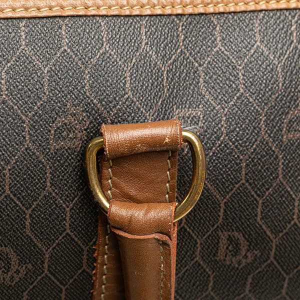 Pre-owned Dior Honeycomb Boston Bag Black