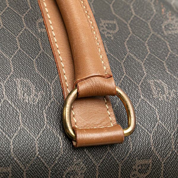 Pre-owned Dior Honeycomb Boston Bag Black