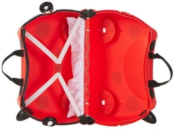 Trunki Harley Ladybird, Reiseveske, Rød, Liten (fingerbøl), 4 hjul, Rullehjul, 18 l