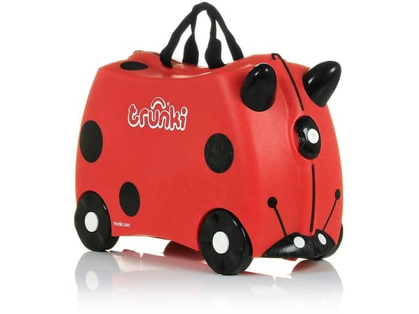 Trunki Harley Ladybird, Reiseveske, Rød, Liten (fingerbøl), 4 hjul, Rullehjul, 18 l
