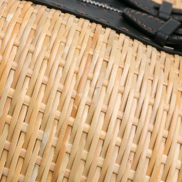 Pre-owned Fendi Rattan Travel Bag Brown