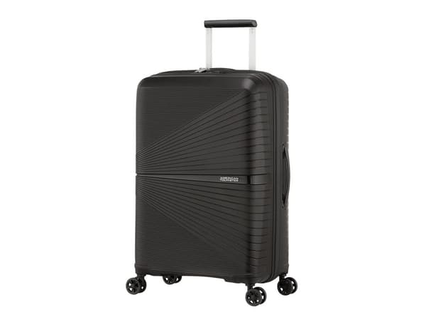American Tourister AIRCONIC, Pyörivä, Musta, Keskikokoinen, Polypropeeni (PP), 4 renkaita, Pyörivä pyörä